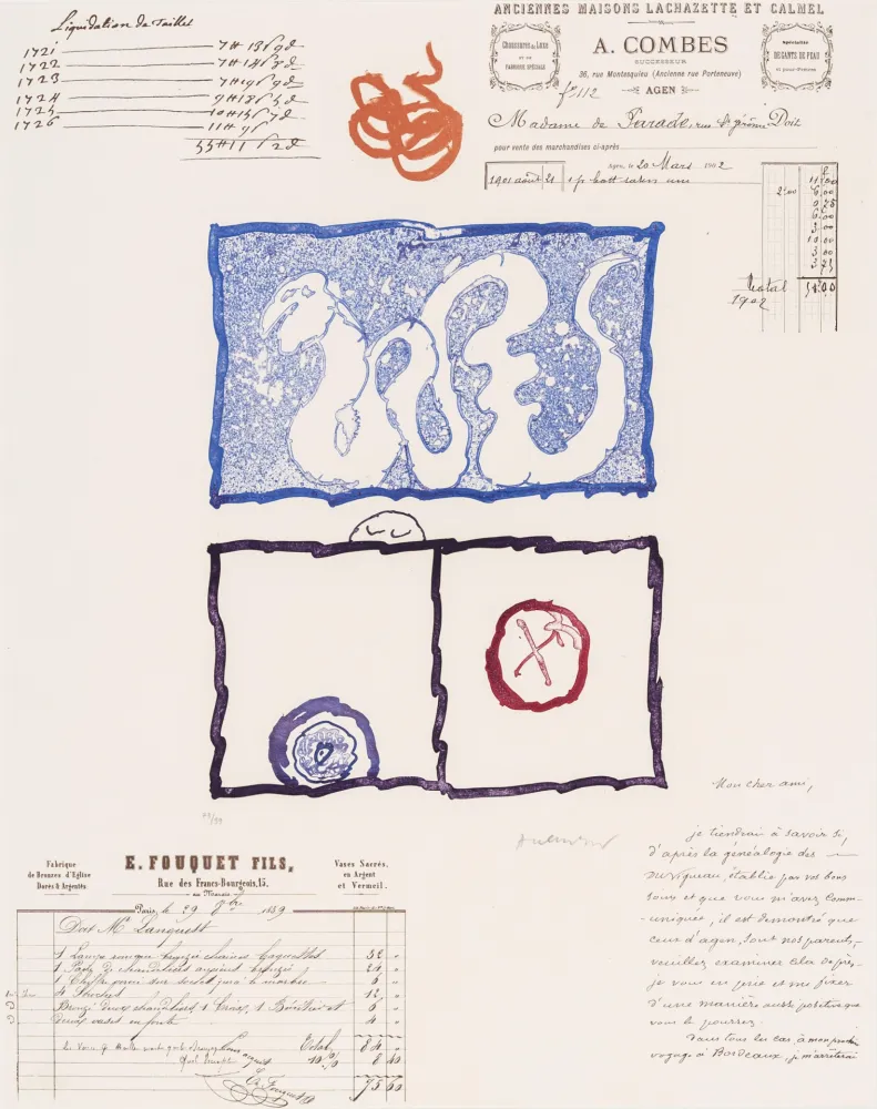 Aguatinta Alechinsky - L’Avenir de la Propriété V