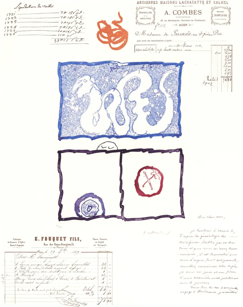 Aguatinta Alechinsky - L’Avenir de la Propriété V