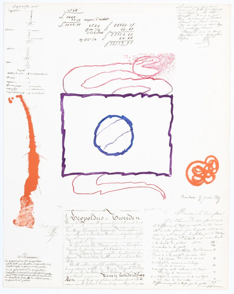 Aguatinta Alechinsky - L’Avenir de la Propriété VII