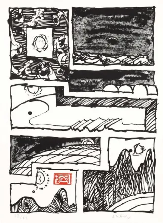 Litografía Alechinsky - Le cachet faisant foi