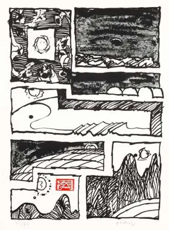 Litografía Alechinsky - Le cachet faisant foi