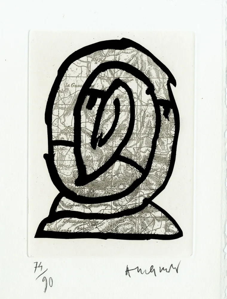 Aguafuerte Alechinsky - Le Cours des choses