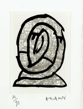 Aguafuerte Alechinsky - Le Cours des choses