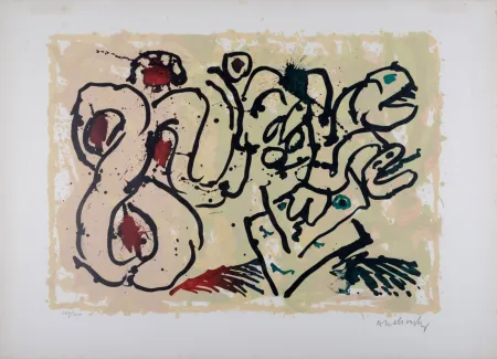 Litografía Alechinsky - Le dénouement (A), 1967