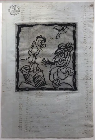 Aguafuerte Alechinsky - Le dimanche du comptable