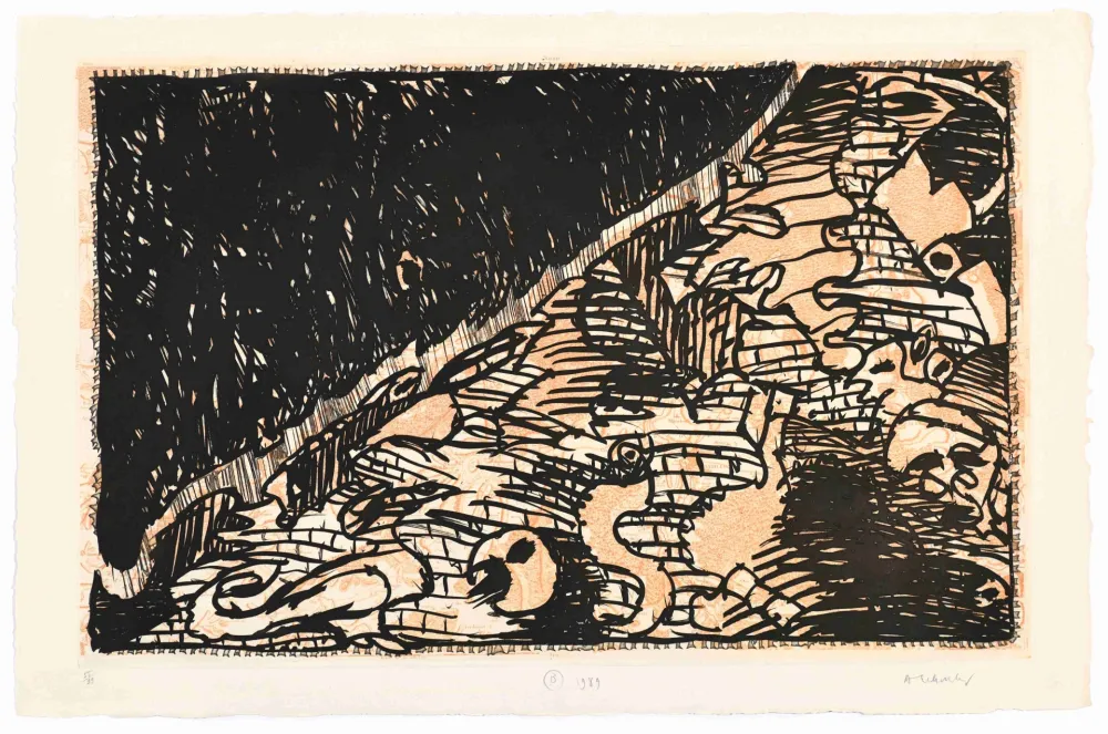 Aguafuerte Alechinsky - Le Flanc Nord