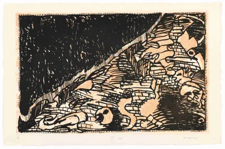 Aguafuerte Alechinsky - Le Flanc Nord