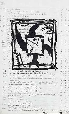 Grabado Alechinsky - Le pinceau même