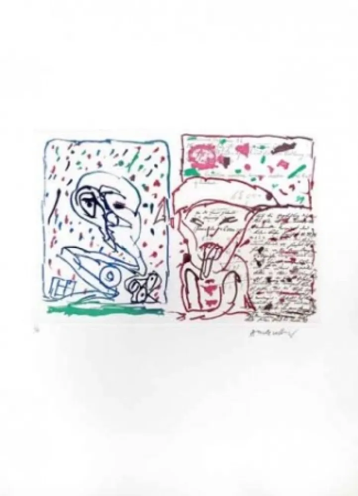 Aguafuerte Alechinsky - Le plus beau Cadeau