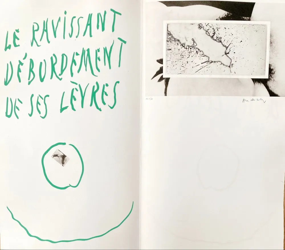 Aguafuerte Alechinsky - Le ravissant débordement de ses lèvres