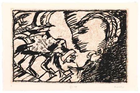 Aguafuerte Alechinsky - Le Retour au Foyer