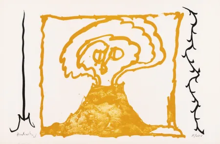 Litografía Alechinsky - Le rêve de l'ammonite 06