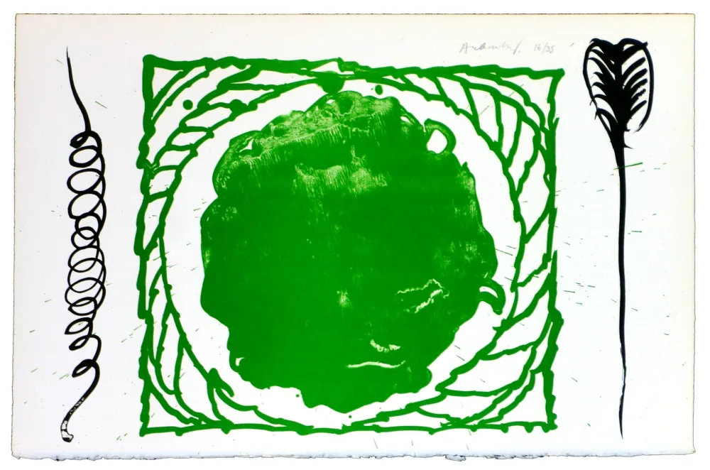 Litografía Alechinsky - Le rêve de l'ammonite 11