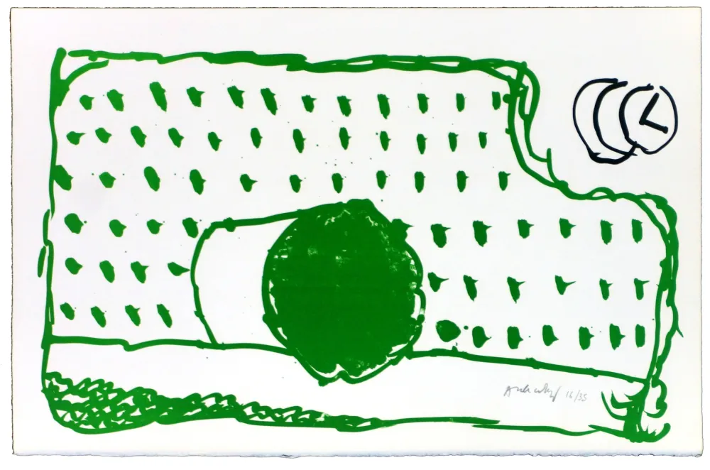 Litografía Alechinsky - Le rêve de l'ammonite 2