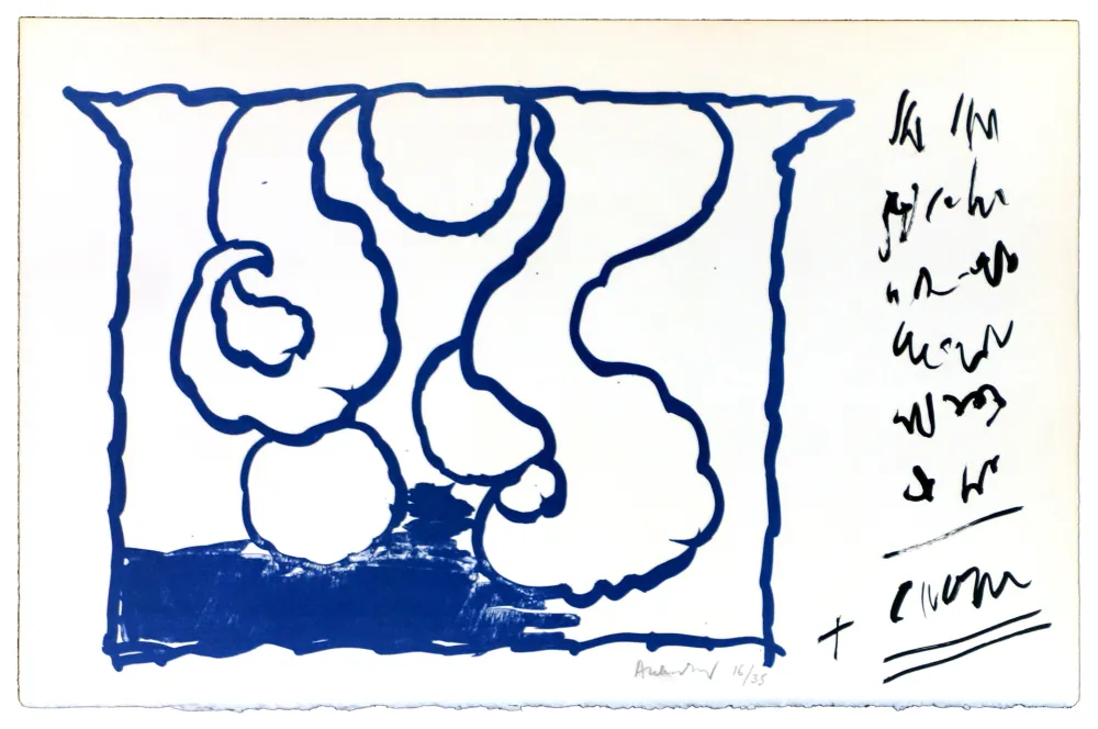 Litografía Alechinsky - Le rêve de l'ammonite 8