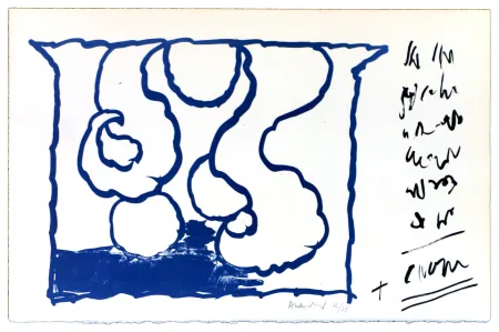 Litografía Alechinsky - Le rêve de l'ammonite 8