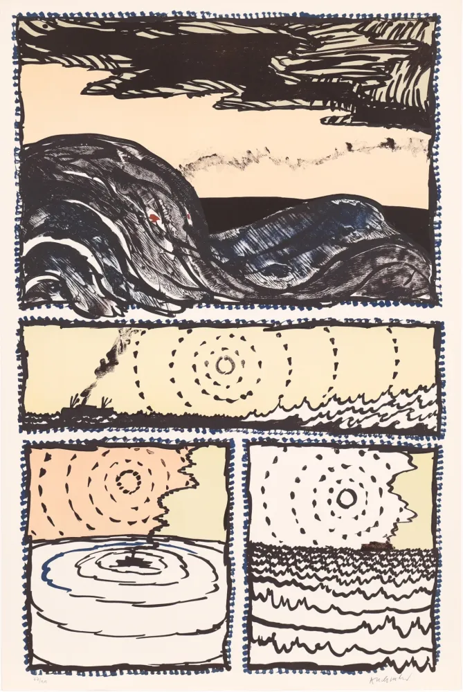 Litografía Alechinsky - Le Volturno 02