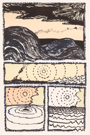 Litografía Alechinsky - Le Volturno 02