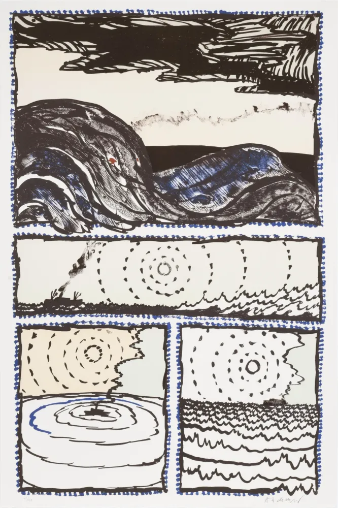 Litografía Alechinsky - Le Volturno 03