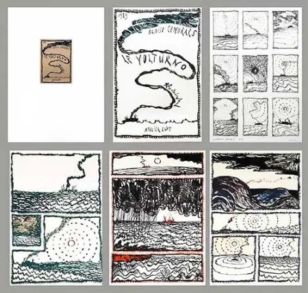 Litografía Alechinsky - Le Volturno