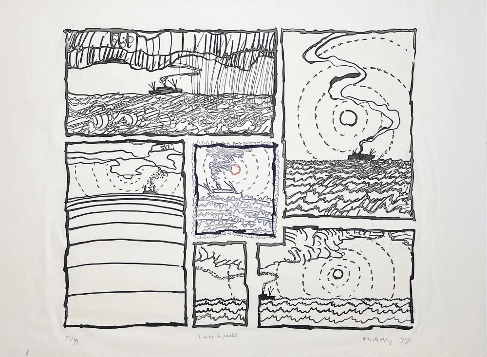 Grabado Alechinsky - L'envie de partir