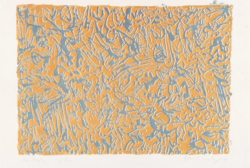 Litografía Alechinsky - Les gestes