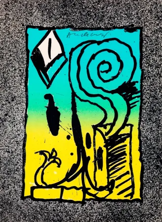 Litografía Alechinsky - Les infeuilletables 