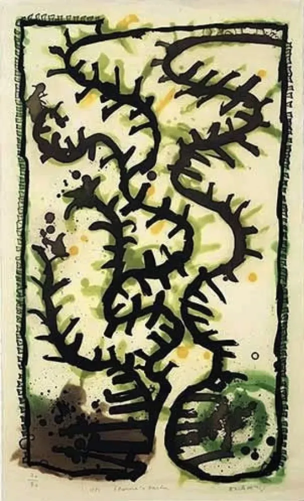 Grabado Alechinsky - Les jardins d'Eléronore