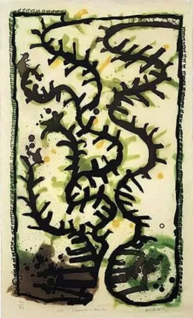 Grabado Alechinsky - Les jardins d'Eléronore