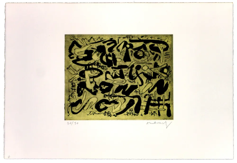 Litografía Alechinsky - Les ombres