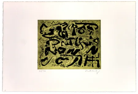 Litografía Alechinsky - Les ombres