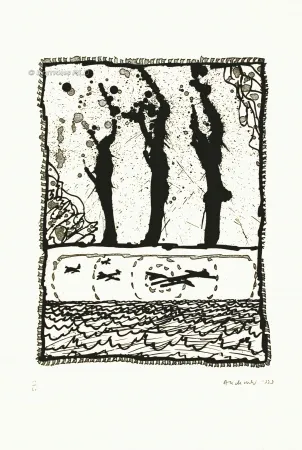 Aguafuerte Y Aguatinta Alechinsky - Les trois coups