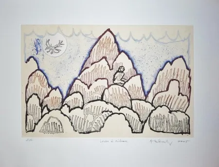 Grabado Alechinsky - Lever de rideau