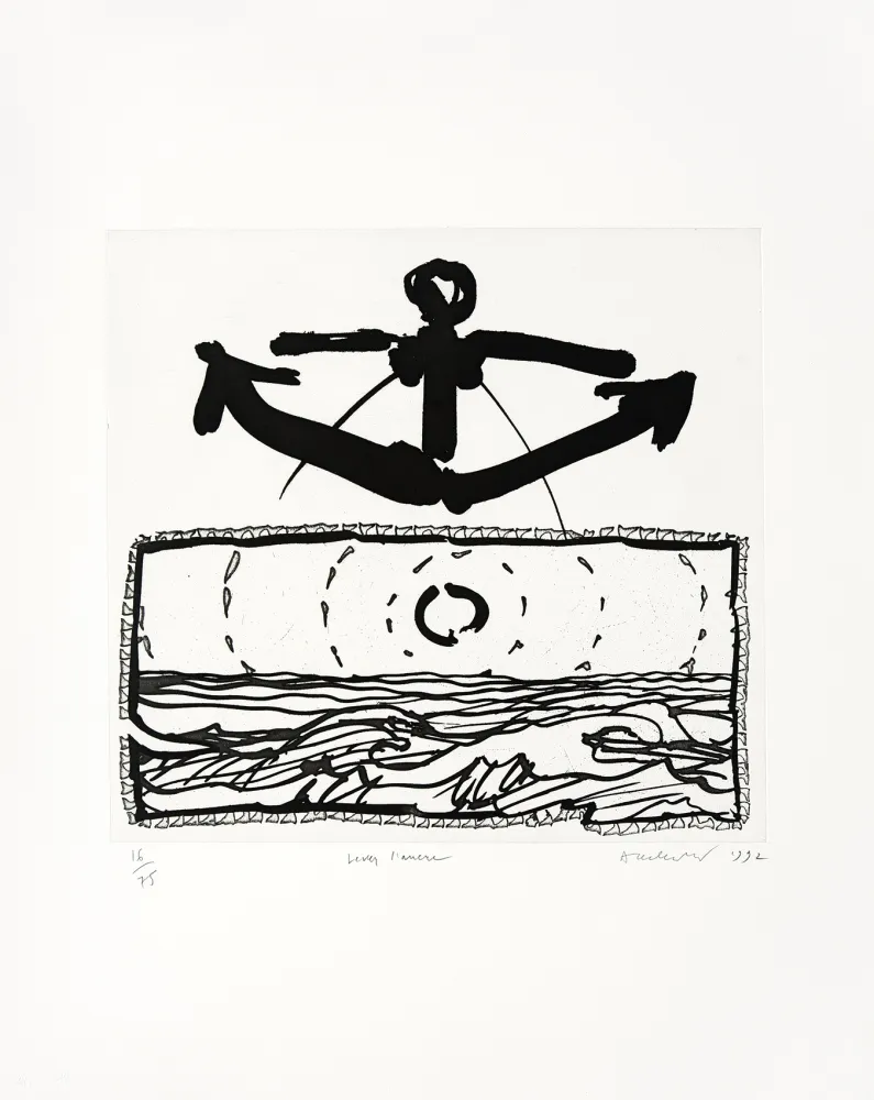 Grabado Alechinsky - Lever l'ancre