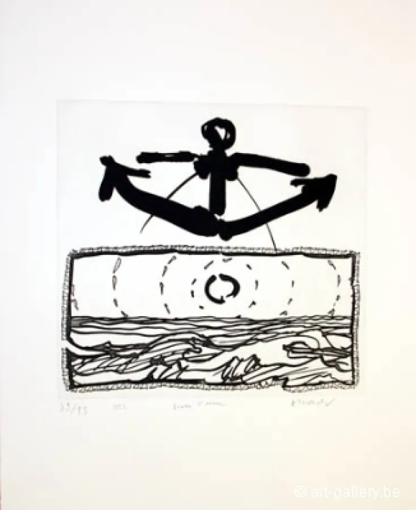 Grabado Alechinsky - Lever l'ancre