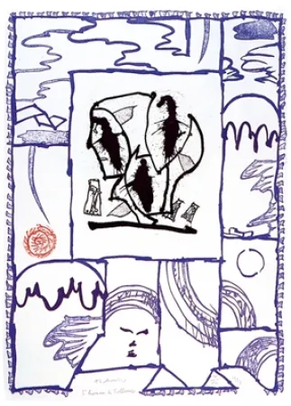 Aguafuerte Y Aguatinta Alechinsky - L'homme de Tollund