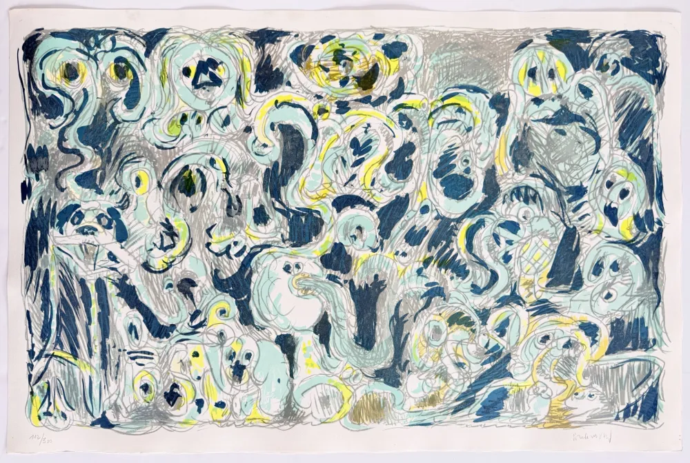 Litografía Alechinsky - L’inconditionnement humain