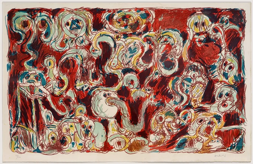 Litografía Alechinsky - L'inconditionnement humain