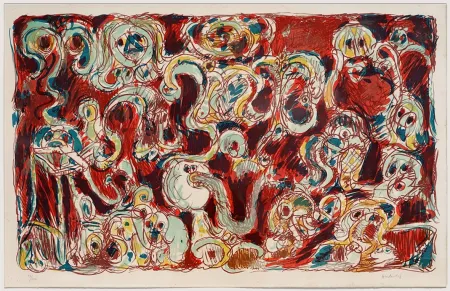 Litografía Alechinsky - L'inconditionnement humain