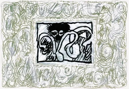 Linograbado Alechinsky - Lino-litho