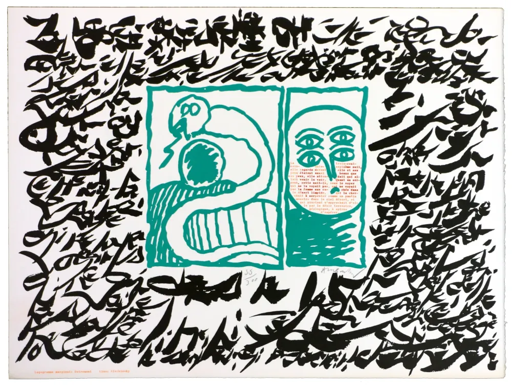 Linograbado Alechinsky - Linolog II