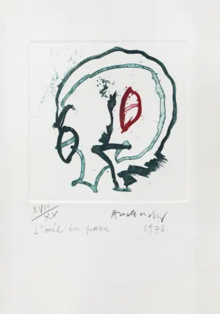 Grabado Alechinsky - L'oeil du parc