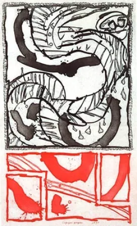 Grabado Alechinsky - Logique propre