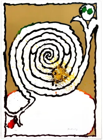 Litografía Alechinsky - Long Playing