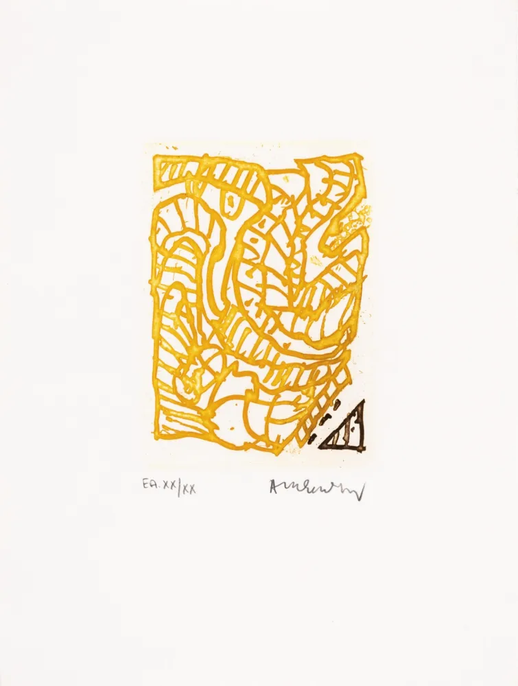 Aguafuerte Y Aguatinta Alechinsky - Maint corps des chambres 04