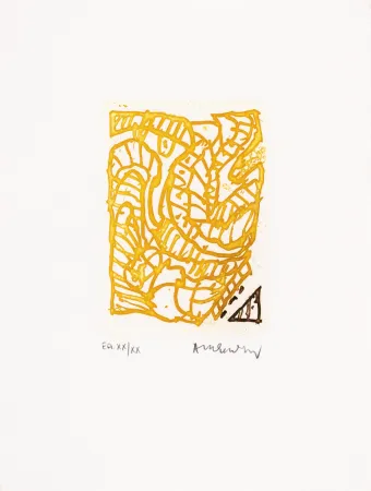 Aguafuerte Y Aguatinta Alechinsky - Maint corps des chambres 04