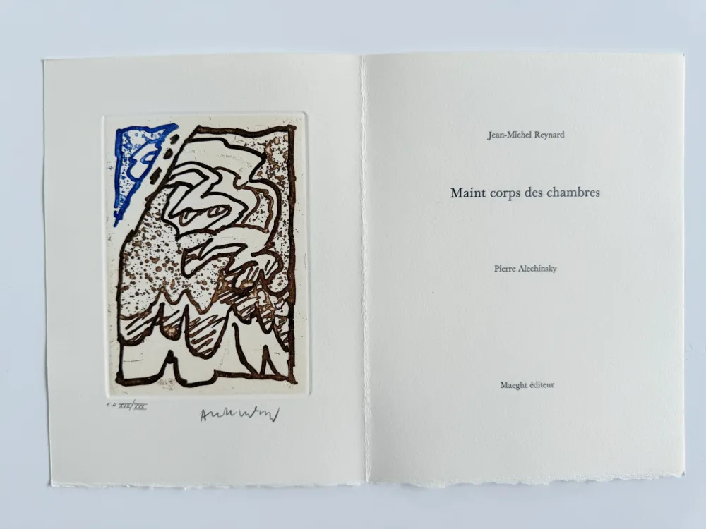 Aguafuerte Alechinsky - Maint corps des chambres