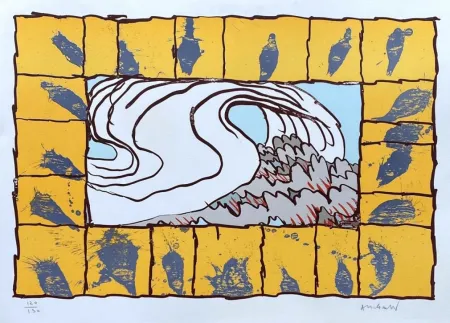 Litografía Alechinsky - '' Maitresse Vague ''