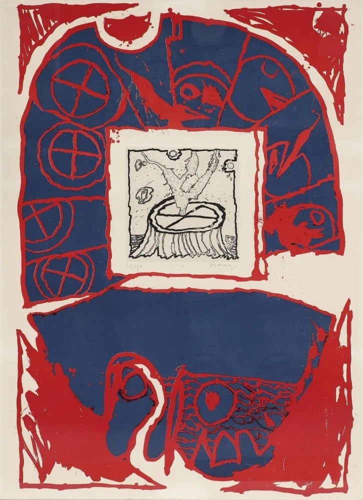 Litografía Alechinsky - Mat