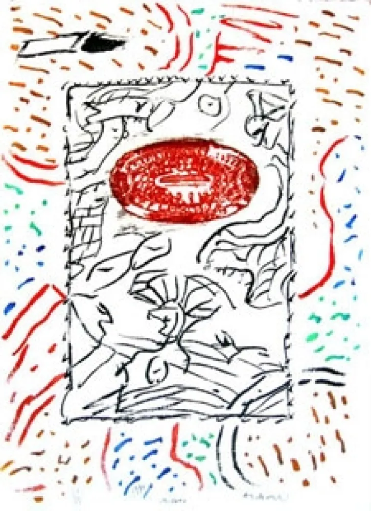 Grabado Alechinsky - Milano